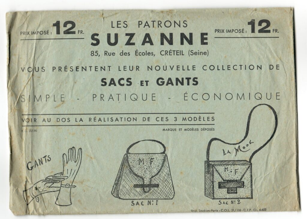 Front of a sewing pattern enveloppe by the french brand Les Patrons Suzanne