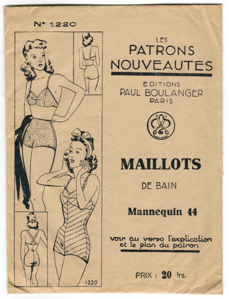 Front of a sewing pattern enveloppe by the french brand Les Patrons Nouveautés