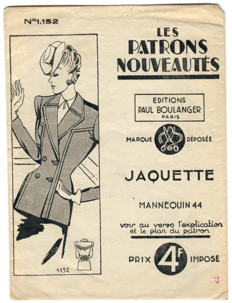 Front of a sewing pattern enveloppe by the french brand Les Patrons Nouveautés