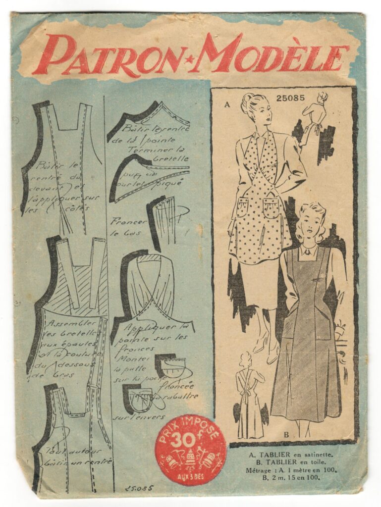 Front of a sewing pattern enveloppe by the french brand Patron-Modèle