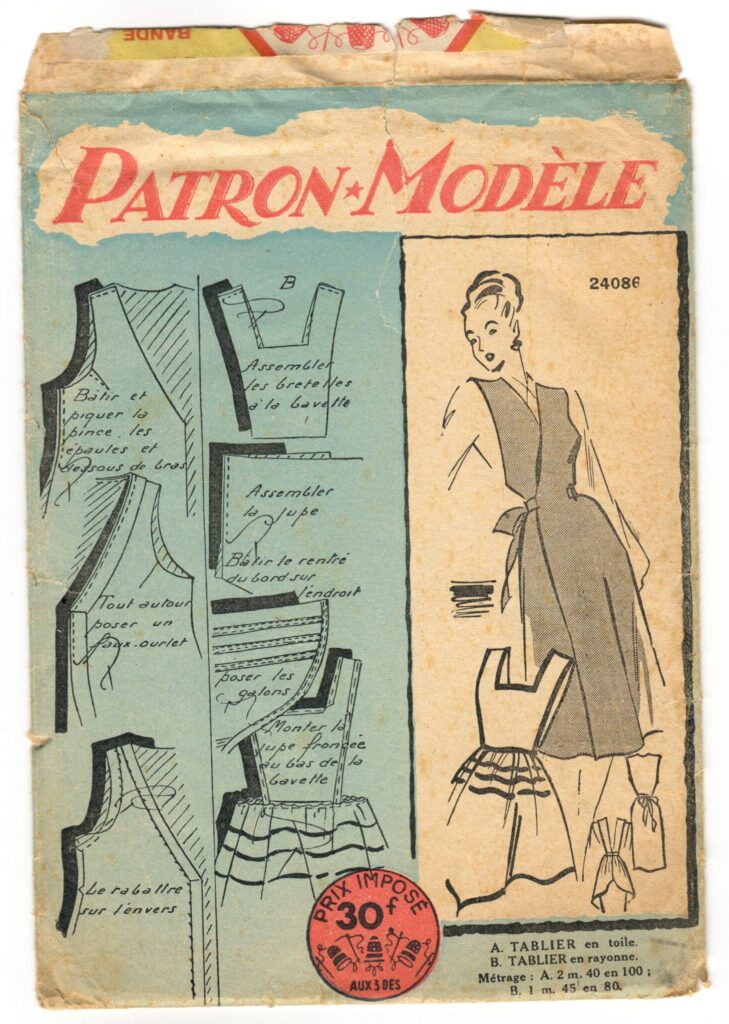 Front of a sewing pattern enveloppe by the french brand Patron-Modèle