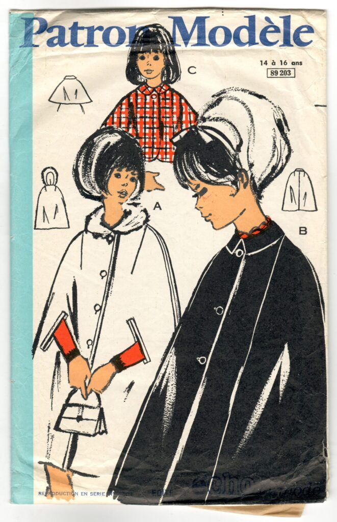 Front of a sewing pattern enveloppe by the french brand Patron-Modèle