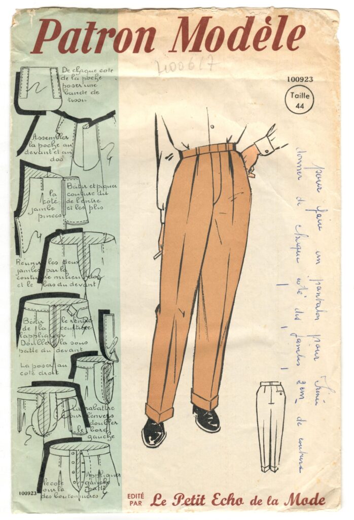 Front of a sewing pattern enveloppe by the french brand Patron-Modèle
