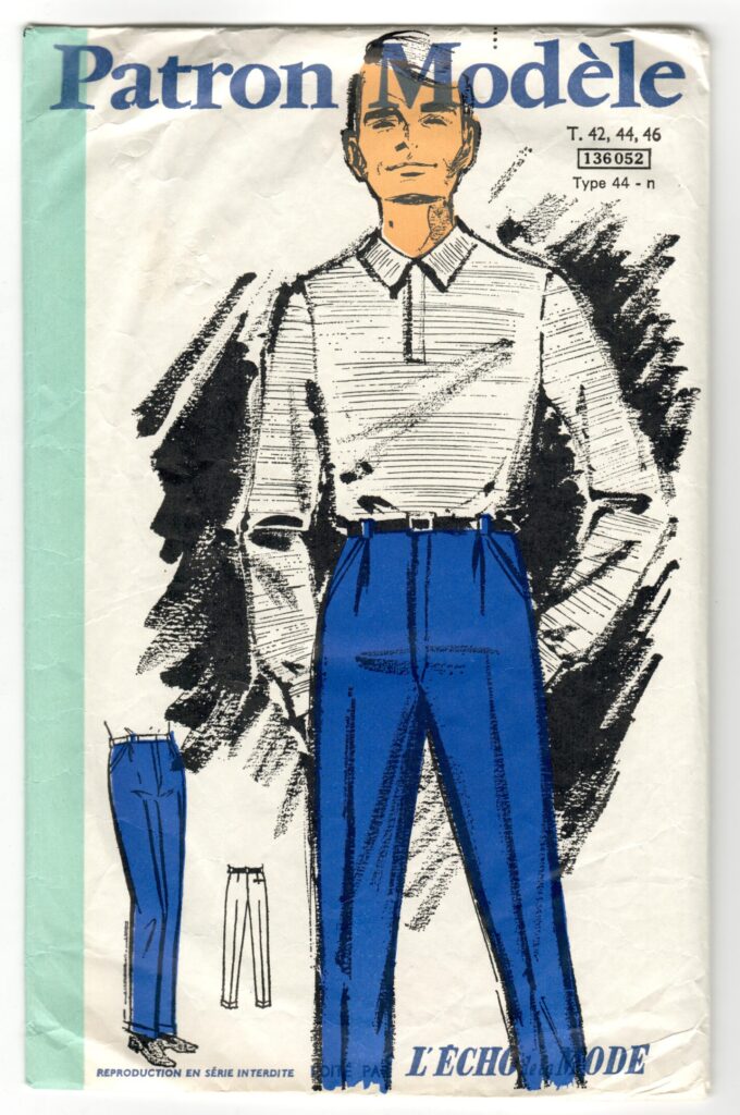 Front of a sewing pattern enveloppe by the french brand Patron-Modèle