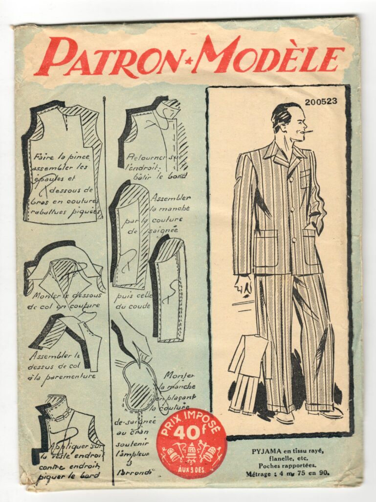 Front of a sewing pattern enveloppe by the french brand Patron-Modèle